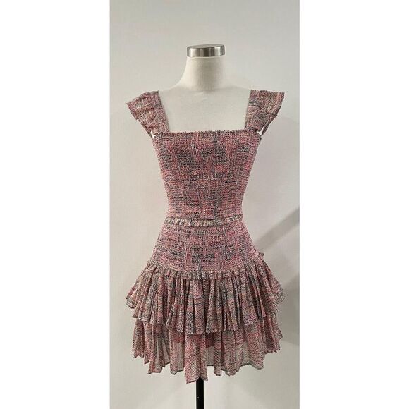 Reset by Jane Flutter Crimped Sleeve Smocked Top and Skirt Set NWOT$168 - Picture 2 of 5